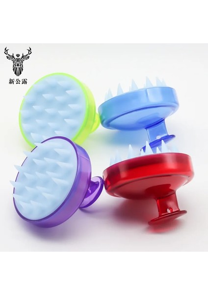 9 Yumuşak Silikon Masaj Tarak Taşınabilir Yuvarlak Kafa Fırça Şampuan Saç Derisi Yıkama Temiz Duş Banyo Spa Islak ve Kuru Sağlık Güzellik Fırçası (Yurt Dışından) fırsatları