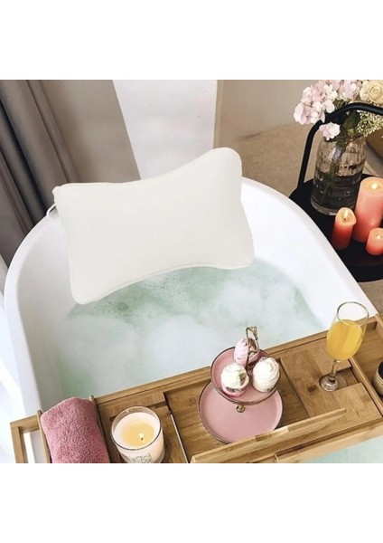 Mavi Kanca Tasarımlı Küvet Yastığı Gevşeme Spa Benzeri Bir Deneyim Için Kaymaz Vantuzlu Ergonomik Küvet Yastıkları (Yurt Dışından) modelleri