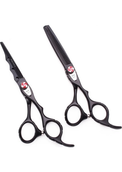 LZ19 Hong Kong 6yy Profesyonel Saç Makas 6 Inç Japonya 440C Berber Makas Seti Saç Kesme Makası Kuaför Inceltme Makas A1019 (Yurt Dışından)