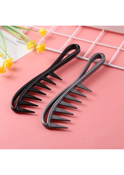 Siyah Geniş Diş Tarak Kıvırcık Saç Detangle Taşınabilir Fırça Anti-Statik Tarak Saç Fırçası (Yurt Dışından) indirimleri