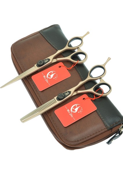 A0083A-03-55 Meisha 5.5/6 Inç Profesyonel Saç Kesme Makas Seti Inceltme Makası Japon Çelik Berber Salonu Kuaförlük Araçları A0083A (Yurt Dışından) modelleri