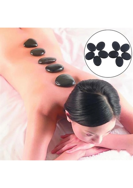 2 Adet 2 Adet/6 Adet Sıcak Satış Siyah Lava Doğal Taş Güzellik Taşları Masaj Spa Kaya Bazalt Taş (Yurt Dışından)