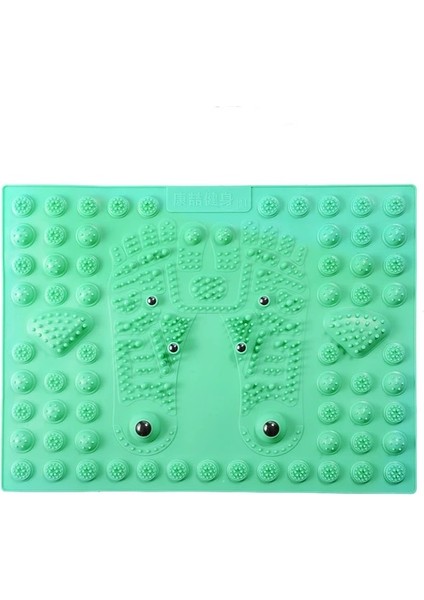 Yeşil 1 Adet Shiatsu Ayak Masaj Yastığı Yükseltilmiş Ekstra Kalınlık Uyarıcı Akupunktur Noktaları Yorgunluk Sağlığı Azaltmak Ayak Masajı Yastık (Yurt Dışından)