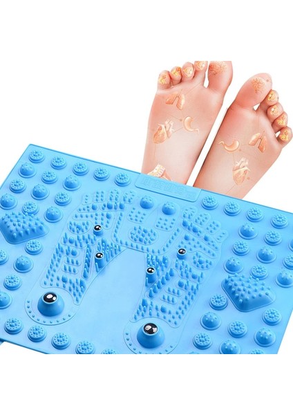 Yeşil 1 Adet Shiatsu Ayak Masaj Yastığı Yükseltilmiş Ekstra Kalınlık Uyarıcı Akupunktur Noktaları Yorgunluk Sağlığı Azaltmak Ayak Masajı Yastık (Yurt Dışından)