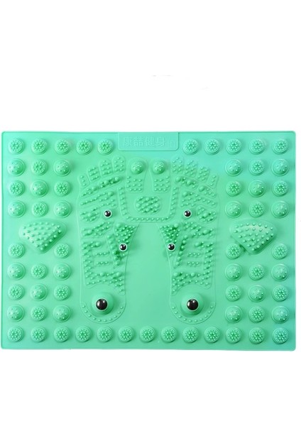 Yeşil 1 Adet Shiatsu Ayak Masaj Yastığı Yükseltilmiş Ekstra Kalınlık Uyarıcı Akupunktur Noktaları Yorgunluk Sağlığı Azaltmak Ayak Masajı Yastık (Yurt Dışından)