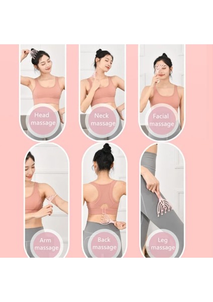 1 Adet Kafa Masajı Kafa Derisi Boyun Tarak Rulo Beş Parmak 9 Pençeleri Çelik Bilye El Düzenlenen Relax Spa Saç Bakımı Saç Büyüme Için Stres Giderici (Yurt Dışından) indirimleri