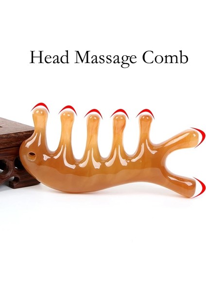 Resim Gösterdiği Gibi 1 Adet Reçine Meridyen Masaj Tarak Baş Yüz Boyun Akupunktur Terapi Kazıyıcı Saç Derisi Gevşeme Geniş Diş Masajı (Yurt Dışından) fiyatları