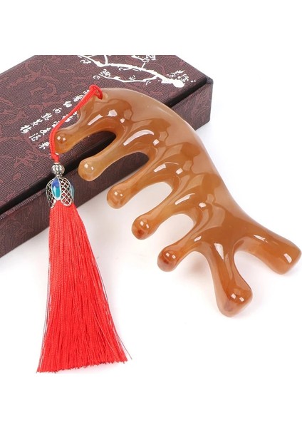 Resim Gösterdiği Gibi 1 Adet Reçine Meridyen Masaj Tarak Baş Yüz Boyun Akupunktur Terapi Kazıyıcı Saç Derisi Gevşeme Geniş Diş Masajı (Yurt Dışından) modelleri