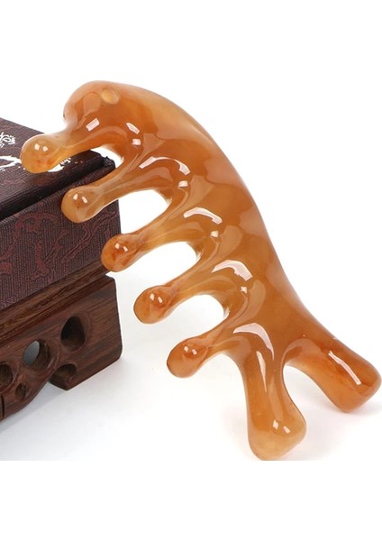 Resim Gösterdiği Gibi 1 Adet Reçine Meridyen Masaj Tarak Baş Yüz Boyun Akupunktur Terapi Kazıyıcı Saç Derisi Gevşeme Geniş Diş Masajı (Yurt Dışından) fırsatları