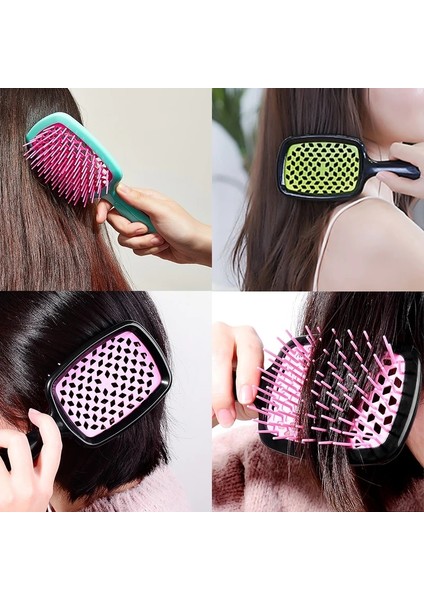 Şeffaf Beyaz Saç Derisi Masaj Geniş Diş Hava Yastığı Taraklar Anti Arapsaçı Anti-Statik Saç Fırçası Ev Kuaförlük Araçları Salon Dıy Aksesuarları (Yurt Dışından) indirimleri