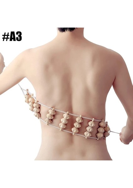 A3 Ahşap Sırt Masajı Rulo Halat Lenfatik Drenaj Masajı Ahşap Terapi Aracı Taşınabilir El Haddeleme Boyun Omuz Gevşeme (Yurt Dışından)