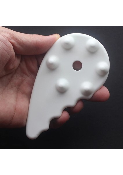 Beyaz Seramik Guasha Kurulu Kafa Sırt Masajı Boyun Kazıma Plaka Akupunktur Noktası Basın Çekme Kaburga Tarak Kişisel Sağlık Aracı (Yurt Dışından)