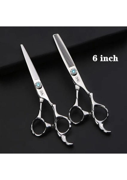 Kesme ve Inceltme Saç Makas 6 Inç Profesyonel Kuaförlük Makas Seti, Berber Inceltme Makas Seti Berber Razor Saç Kesimi Japonya 440C Çelik (Yurt Dışından)