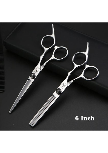 Kesme ve Inceltme Saç Makas 6 Inç Profesyonel Kuaförlük Makas Seti, Berber Inceltme Makas Seti Berber Razor Saç Kesimi Japonya 440C Çelik (Yurt Dışından)