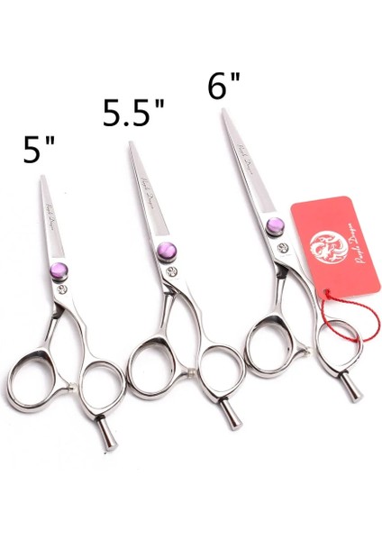 Z9014 Zi C 5.5y 5.0" 5.5" 6" Jp 440C Mor Ejderha Profesyonel Kuaförlük Makas Kesme Makası Inceltme Makası Salon Saç Makası Z9014 (Yurt Dışından)