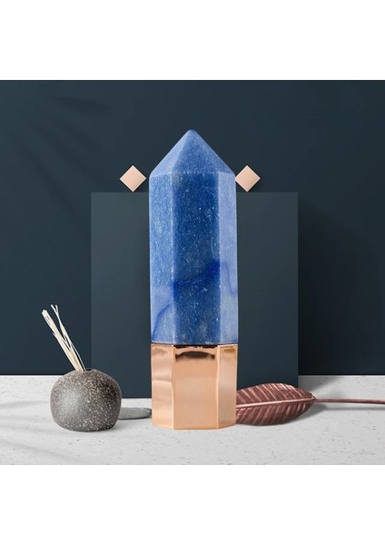 Mavi Türbesi Yeşim Rulo Uçucu Yağ Şişesi Çıkışı Doğal Kristal Altıgen Enerji Ayağı Yüz Akupunktur Noktası Masajı Eşit Şekilde Uygulayın Nefis (Yurt Dışından)