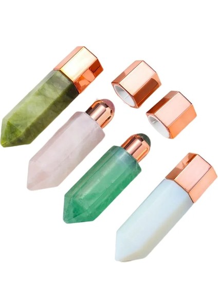 Mavi Türbesi Yeşim Rulo Uçucu Yağ Şişesi Çıkışı Doğal Kristal Altıgen Enerji Ayağı Yüz Akupunktur Noktası Masajı Eşit Şekilde Uygulayın Nefis (Yurt Dışından) indirimleri