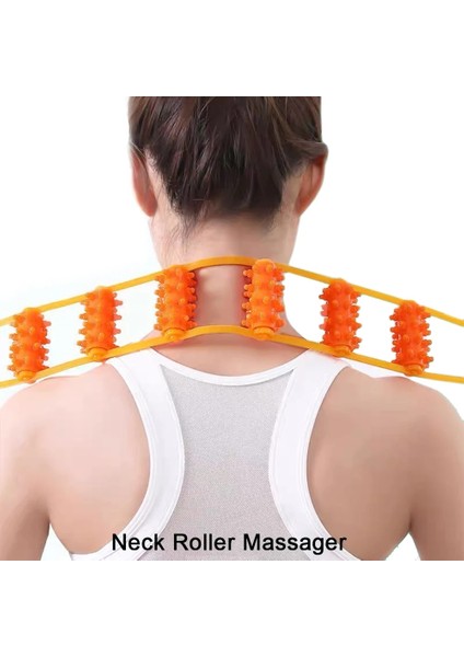 3 Rulo Turuncu Fitness Fizyoterapi Masaj Silindiri Kas Relax Tetik Noktası Akupunktur Geri Boyun Masajı Vücut Massageador Sırt Scratcher (Yurt Dışından)