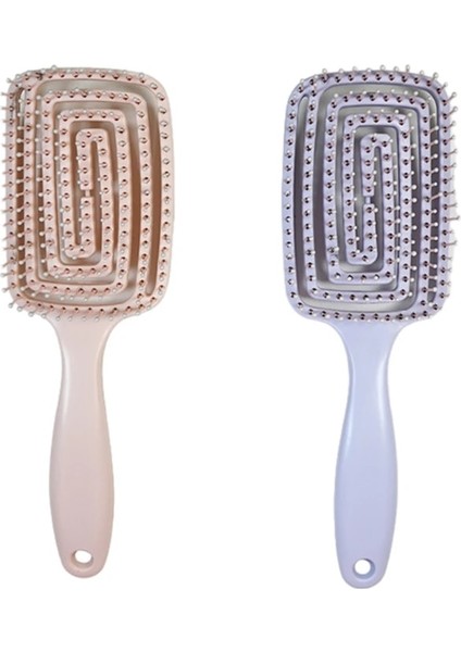 Pembe Profesyonel Anti-Statik Saç Fırçası Kavisli Kadın Saç Derisi Masaj Tarak Salon Kuaförlük Şekillendirici Araçları (Yurt Dışından) fiyatları