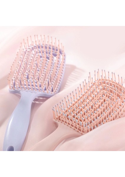 Pembe Profesyonel Anti-Statik Saç Fırçası Kavisli Kadın Saç Derisi Masaj Tarak Salon Kuaförlük Şekillendirici Araçları (Yurt Dışından) modelleri