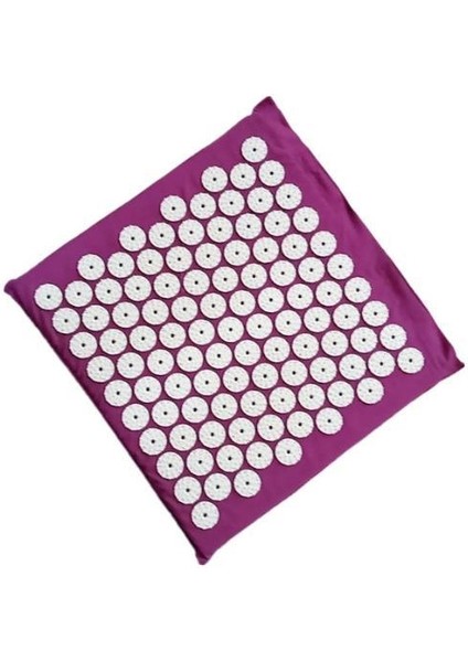 Mor (Boyut 33*33CM)AKUPUNKTUR Mat Stres Ağrısını Rahatlatmak Akupunktur Masaj Minderi Yoga Başak Mat Kalça Geri Ayak Vücut Masaj Pedi (Yurt Dışından)