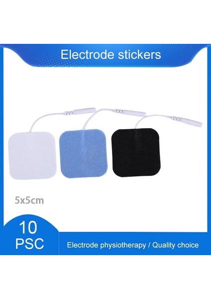 10PCS4X4CM Beyaz Elektrot Pedleri Fizyoterapi Iletken Jel Ems Akupunktur Kas Stimülatörü Patche Elektrik Onlarca Dijital Terapi Makinesi (Yurt Dışından)