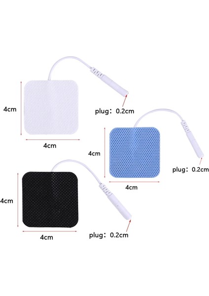 10PCS4X4CM Beyaz Elektrot Pedleri Fizyoterapi Iletken Jel Ems Akupunktur Kas Stimülatörü Patche Elektrik Onlarca Dijital Terapi Makinesi (Yurt Dışından) indirimleri