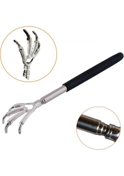 Y1 Adet Ayarlanabilir Taşınabilir ve Kullanışlı Siyah Kartal Pençesi Teleskopik Ultimate Masaj Sırt Kazıyıcı Scratch Sırt Masajı Yaşlı Adam Hediye (Yurt Dışından)