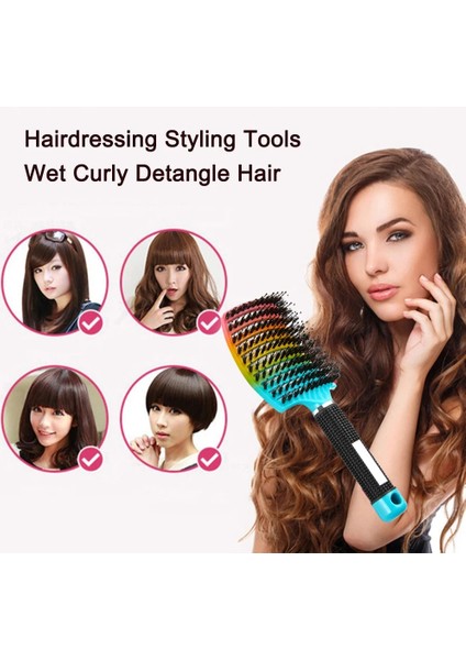 Yeni Mavi Pop Saç Fırçası Saç Derisi Masaj Tarak Kafa Masaj Tarak Sihirli Dolaşık Açıcı Kuaförlük Şekillendirici Araçları Salon Kuaför Tarak Kıvırcık Detangle (Yurt Dışından) fırsatları