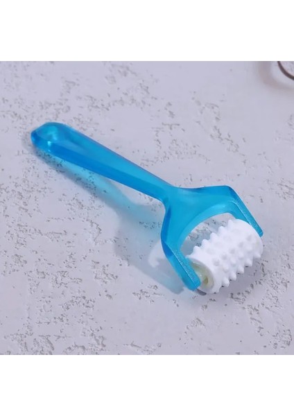 Mavi 1 Pc Manuel Masaj Tekerleği Rulo Yüz Germe Masajı Yüz Şekillendirici Gevşeme Mini Parmak Masajı Güzellik Araçları (Yurt Dışından)