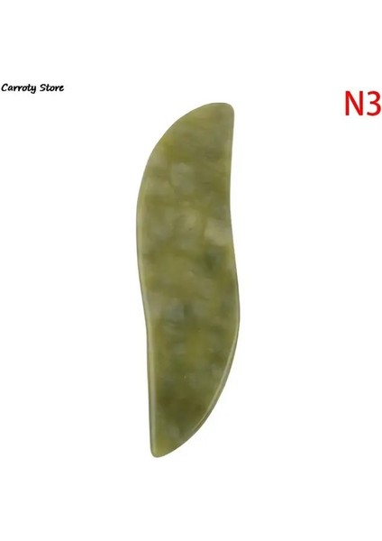 N3 Yeni Gelmesi Doğal Yeşim Taş Buzağı Boynuzu Guasha Kurulu Masaj Aracı Spa Terapi Gua Sha Masaj Vücut Bakımı Kazıma Tahtası (Yurt Dışından) fiyatları