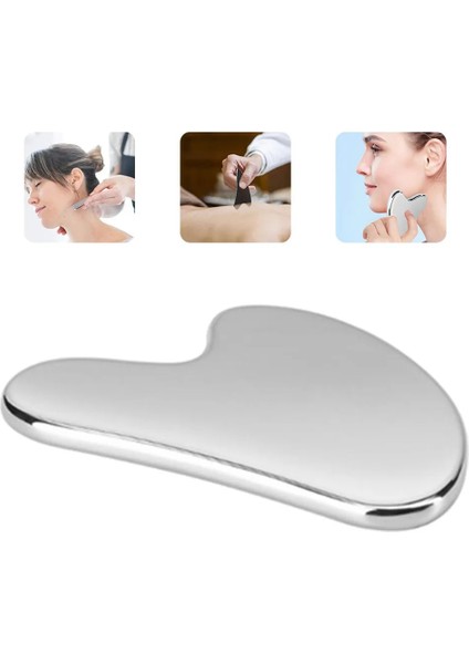 Rulo Paslanmaz Çelik Kazıyıcı Yüz Masajı Gua Sha Aracı Yüz Germe Anti-Aging Cilt Sıkılaştırma Soğutma Metal Kontur Şişliği Azaltın (Yurt Dışından)