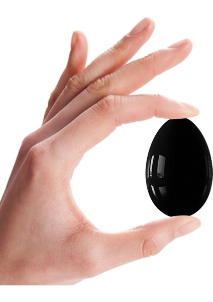 Kanlı Taş 45*30MM Gül Kuvars Yoni Yumurta Seti Deliksiz Yeşim Yumurta Kadın Kegel Egzersiz Vajinal Kas Sıkma Kristal Toplar Masaj (Yurt Dışından)