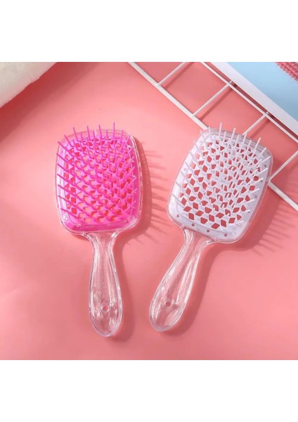 16 Şeffaf Içi Boş Örgü Tarak Islak Kuru Kadın Kafa Derisi Masaj Tarak Saç Fırçası Içi Boş Salon Kuaförlük Aracı Saç Tarağı Kafa Masajı (Yurt Dışından) fiyatları