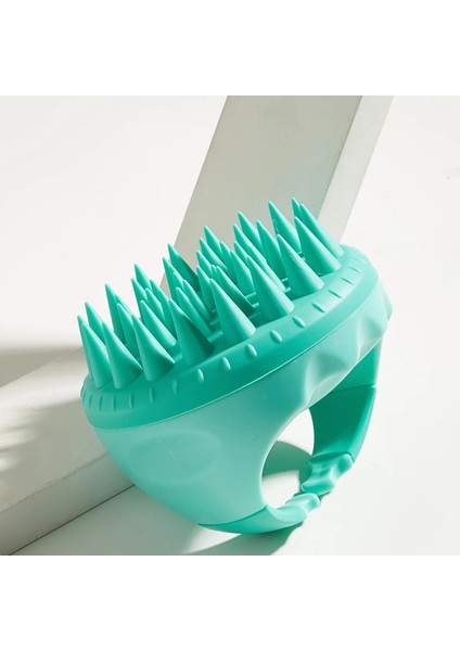No.3 Silikon Fırça Saç Derisi Masaj Tarak Şampuan Masaj Tarak Banyo Masaj Fırçası Saç Derisi Masaj Duş Fırça Tarak Bakım Saç Aracı (Yurt Dışından)