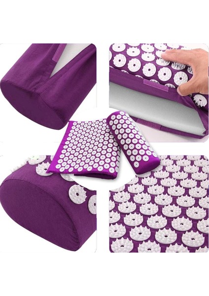 Sadece Bl Yastık Spike Akupunktur Masajı Yoga Minderi Kuznetsov'un Aplikatörü Acupressur Sırt Ağrısını Rahatlatır Ayak Masaj Yastığı Shakti Mat Relax (Yurt Dışından) indirimleri