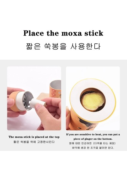 Moxa Stick Çin Vücut Masaj Cihazı Yakı Kutusu Moxa Sticks Brülör Isıtma Akupunktur Noktası Terapi Kadın Gynaecopathia Mini Moxa (Yurt Dışından)
