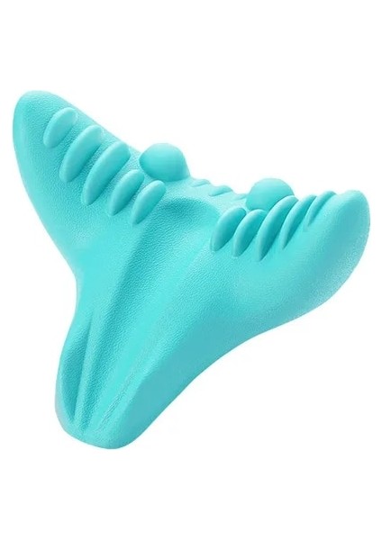 Tip-V Yeşil C-Tipi Masaj Yastığı Servikal Omurga Streç Boyun Omuz Sedye Rahatlatıcı Kayropraktik Traksiyon Cihazı Yastık Anti-Yay Relaxe (Yurt Dışından)