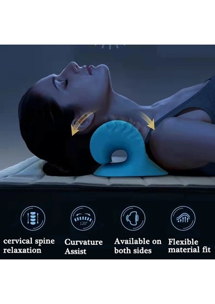 Tip-V Yeşil C-Tipi Masaj Yastığı Servikal Omurga Streç Boyun Omuz Sedye Rahatlatıcı Kayropraktik Traksiyon Cihazı Yastık Anti-Yay Relaxe (Yurt Dışından) fırsatları