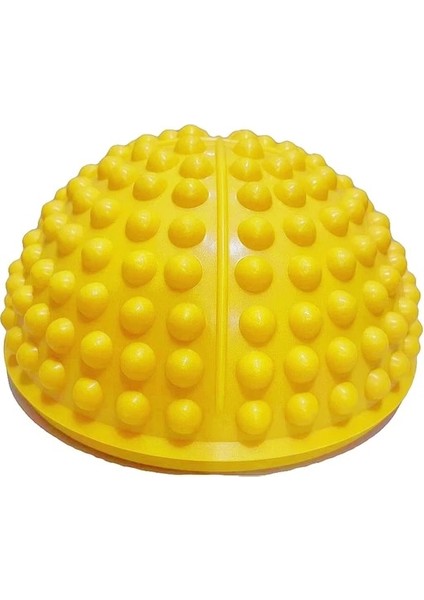 Sarı Şişme Yarım Küre Masaj Topu Yoga Topları Masaj Fitball Egzersizleri Eğitmen Dengeleme Topu Spor Salonu Pilates Spor Fitness (Yurt Dışından)