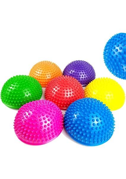 Sarı Şişme Yarım Küre Masaj Topu Yoga Topları Masaj Fitball Egzersizleri Eğitmen Dengeleme Topu Spor Salonu Pilates Spor Fitness (Yurt Dışından) indirimleri