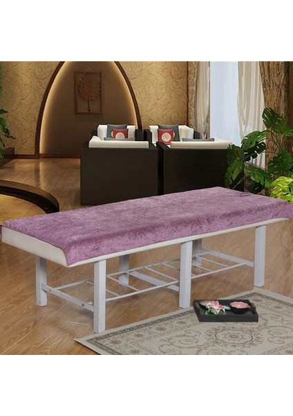Kahve Hiçbir Delik 120CM230CM Pamuk Şönil Çift Taraflı Kısa Kazık Dantel Kalınlaşmak Güzellik Vücut Yatak Örtüsü Masaj Çarşafı (Yurt Dışından)