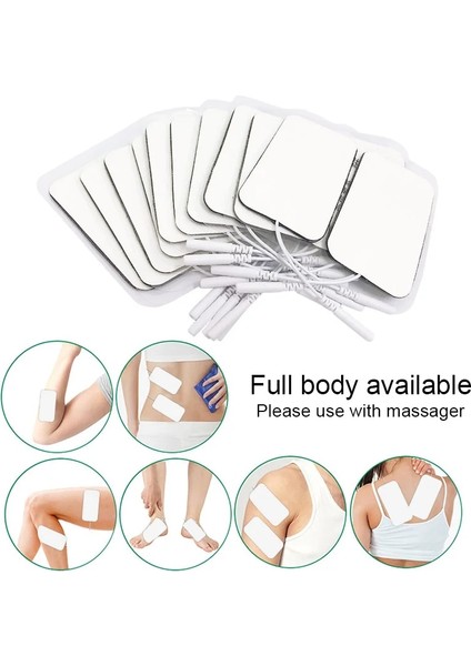 20 Adet (5 Paket) 5x5 cm 20 Adet Onlarca Elektrot Pedleri Fizyoterapi Onlarca Masaj Gevşeme Tedavileri Kas Stimülatörü Masaj Yedek Yama Jel (Yurt Dışından) modelleri