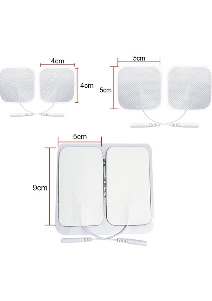 20 Adet (5 Paket) 5x5 cm 20 Adet Onlarca Elektrot Pedleri Fizyoterapi Onlarca Masaj Gevşeme Tedavileri Kas Stimülatörü Masaj Yedek Yama Jel (Yurt Dışından) fırsatları