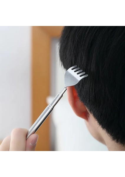3 Adet Pratik Teleskopik Cep Tırmalama Masaj Seti Paslanmaz Çelik Scratcher Kullanışlı Kalem Klip Geri Scratcher Relax Sırt Masajı (Yurt Dışından) indirimleri