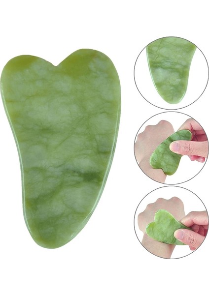 Gösterildiği Gibi 3 Stil Doğal Yeşim Taşı Guasha Kurulu Masaj Aracı Spa Terapi Guasha Masajı Antistres Vücut Bakımı Kazıma Tahtası (Yurt Dışından) fırsatları