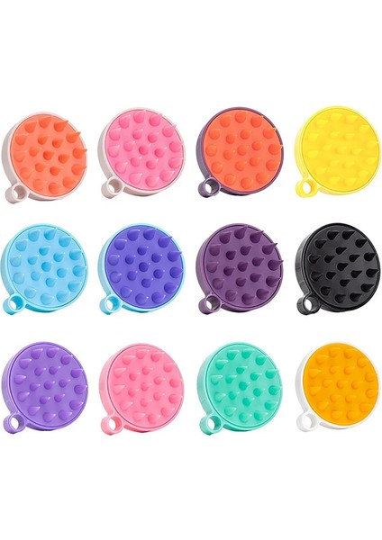 Mor Düz Mavi Silikon Şampuan Saç Derisi Saç Masajı Kafa Vücut Saç Derisi Masaj Fırçası Tarak Saç Yıkama Tarağı Duş Fırçası Banyo Spa Masaj Fırçası (Yurt Dışından) fiyatları