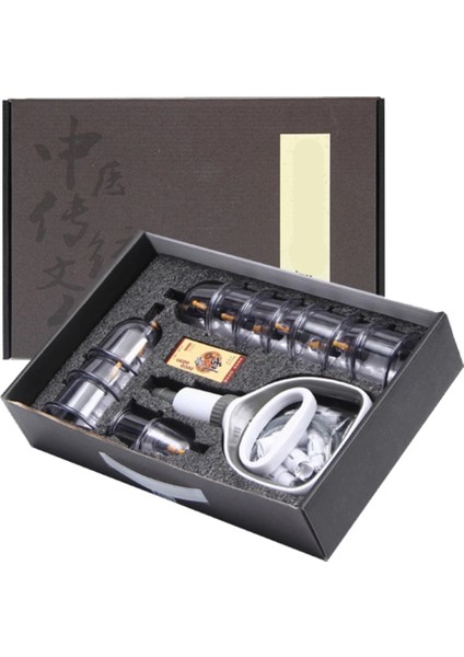 Set 12 Bardak Vakum Çukurluğu Seti Masaj Çin Tıbbi Terapi Selülit Masaj Aparatı Kutular Vücut Guasha Vantuz (Yurt Dışından) modelleri