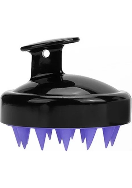 Siyah 2 Saç Fırçası Kadın Saç Derisi Masaj Şampuan Fırçası Saç Yıkama Masaj Yumuşak Silikon Temiz Saç Derisi Ev Banyo Tarağı Saç Bakım Araçları (Yurt Dışından)
