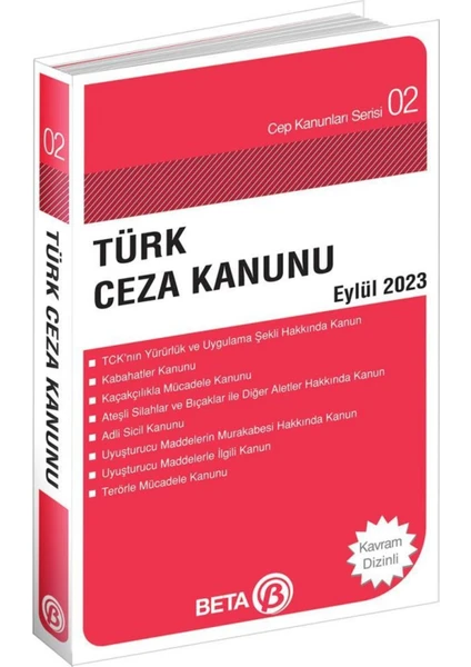 Türk Ceza Kanunu Cep Serisi Eylül 2023